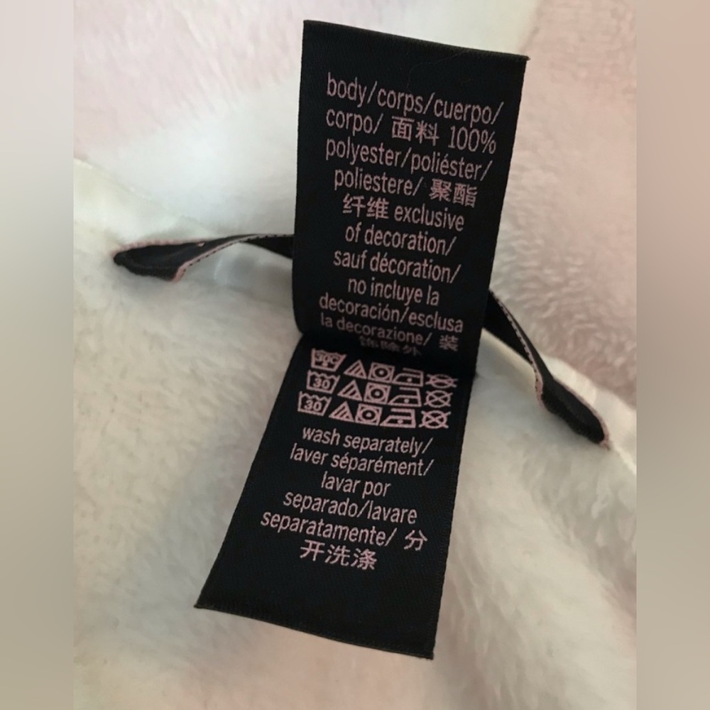 Victoria’s Secret Cozy Love Fleece Robe M L stripe- preloved - Picture 9 of 9